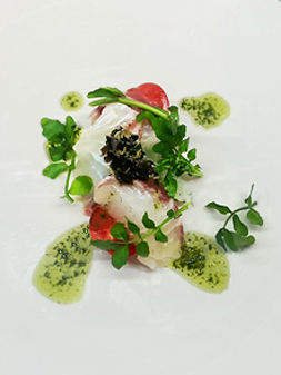 魚介と竹の子のブイヤベース柚子こしょう添え